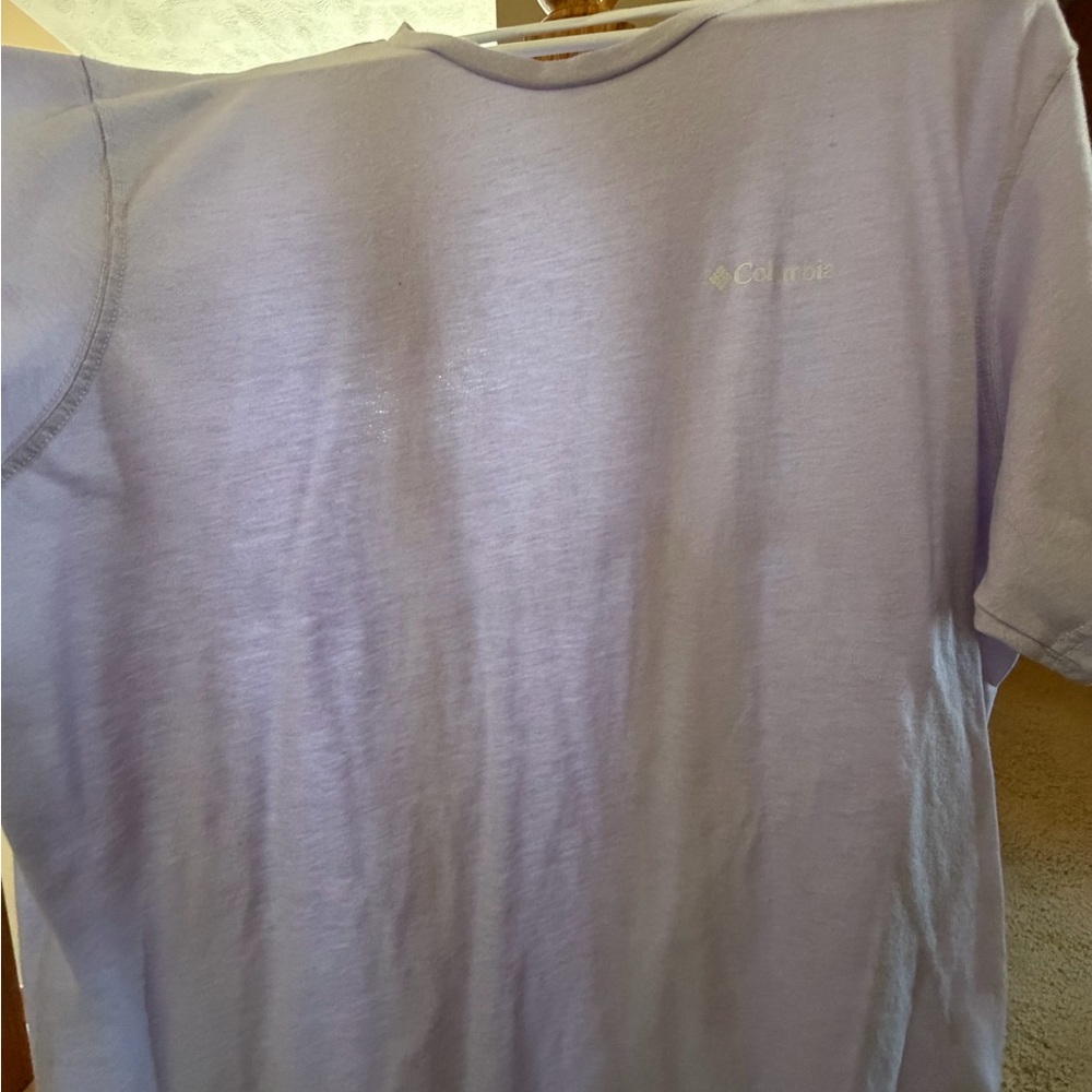 Columbia Men's Light Purple Short Sleeve Tee